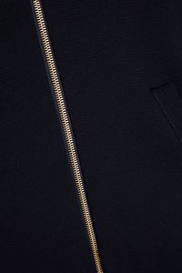 Cardigan pour hommes au <span class=keywords><strong>début</strong></span> du printemps Zip bidirectionnel Impression de lettres personnalisées Cardigan en tricot classique - Product Image 6