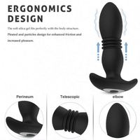 Vibromasseur anal vibrant à 7 modes de poussée, plug anal vibrant, masseur de prostate pour hommes, sextoy, plug anal