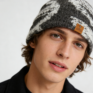 Berretti Invernali OEM ODM in Maglia Vintage Argyle Unisex Oversize Caldi e Morbidi per Viaggi, Climi Freddi e Outfit Casual - Product Image 4