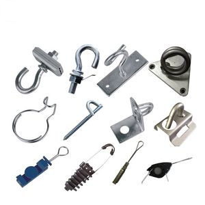 Pince de câble <span class=keywords><strong>plat</strong></span> à haute tension FTTH matériau métallique en plastique pince de Suspension de câble de chute à fibres optiques pièces de télécommunications - Product Image 5