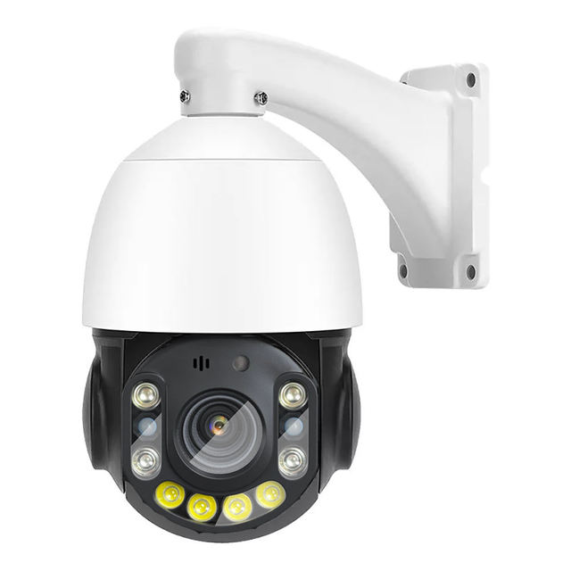 8MP 4K PTZ Camera Laser Full Color Auto Tracking H.265 20X Optical Zoom 360° Audio POE PTZ IP Speed Doom Camera ICsee