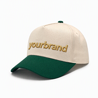 Casquette de baseball à 5 panneaux avec logo brodé 3D personnalisé, en coton premium respirant et léger, unisexe, pour le sport et la rue, pour hommes et femmes