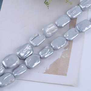 Zhuji 14-16mm Square <b>Pearl</b> String Natural <b>Freshwater</b> Baroque Loose <b>Pearls</b> for DIY Necklace <b>Bracelet</b> Handmade Material - Product Image 3