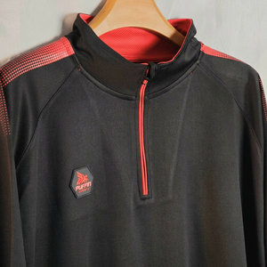 Sweat-shirt à col demi-zippé à manches longues pour homme PUFFIN SPORTS, personnalisé, séchage rapide, respirant, coupe classique, pour le printemps et l'automne - Product Image 6