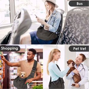 BSCI Factory Custom Peppy Buddies Dog Bag Pet <b>Sling</b> <b>Carrier</b> Travel Safe <b>Puppy</b> <b>Sling</b> Bag with Mobile Phone Pocket - Product Image 6