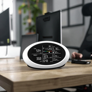 고정밀 공기질 측정기 TVOC PM2.5 PM1.0 PM10 CO2 감지기 실내용 가정용 공기질 모니터 - Product Image 5