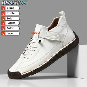 Chaussures pour femmes cousues à la main, chaussures pour hommes, chaussures pour couples, chaussures plates d'automne et d'hiver, chaussures décontractées, bottes Martin - Product Image 5