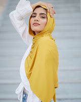 Vente en gros de foulards en jersey de haute qualité, hijab extensible uni, hijab arabe de Dubaï, hijab en jersey de coton pour femmes