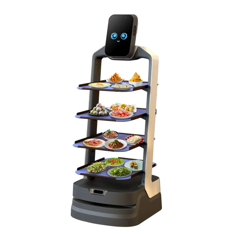 Hot Selling Temi V3 New Ai Human Robots Food Levering Interactie Hotel Home Business Mobiele Smart Serving Robot