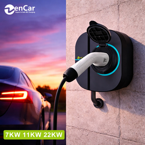 แท่นชาร์จไฟติดผนังไฟฟ้าใน32A 16A แท่นชาร์จในบ้าน Evel 22kW 11kW 7kW ที่ชาร์จในบ้าน AC ระดับ3พร้อมช่องเสียบ IEC62196แบบ2ช่องมาตรฐาน EU - Product Image 1