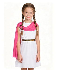 Costume de tunique grecque pour enfants, garçons et filles, costumes de déesses romaines et grecques, Halloween, Purim, fête de Mardi Gras, déguisement - Product Image 5