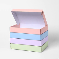 Boîte d'emballage personnalisée en carton kraft ondulé, écologique, recyclable, cadeau pour vêtements, chaussures, accessoires, impression quadricolore mate