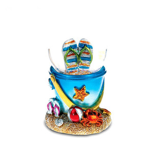 Globo de Nieve de Resina con Purpurina, Castillo de Fantasía, Unicornio, Dragón Verde, Agua - Product Image 3