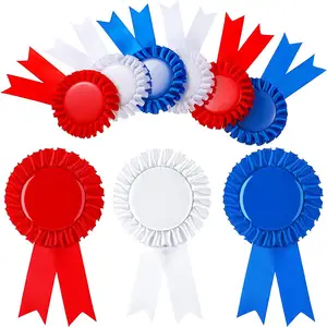 Okay Custom ized Blank Award Band Rosette Ribbon Award Medaillen Machen Sie Ihren eigenen Platz Bänder