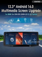 Erisin ES4792i 12.3 pouces Android 16 Autoradio GPS Lecteur multimédia vidéo Navigation pour BMW Série E90 E91 E92 E93