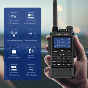 ZASTONE-walkie-talkie M7, <span class=keywords><strong>Radio</strong></span> bidireccional de doble banda, 5w, FM, Ham, 136-174, 400-480Mhz, Uhf, <span class=keywords><strong>Vhf</strong></span>, CB, batería de 2600Mah - Product Image 2