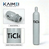 Tétrachlorure de titane (TiCl4) de haute pureté pour le dépôt de films minces en semi-conducteurs, bulleur en acier inoxydable de 10 L