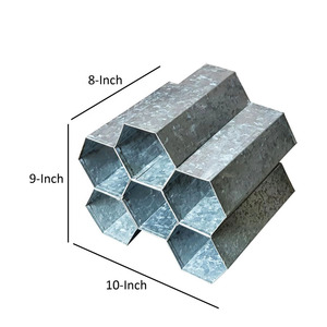 Kệ Đựng Rượu Tổ Ong Mạ Kẽm, Kệ Đứng Để Chai Rượu Vang, Giá Để Chai Rượu Vang Bằng Kim Loại - Product Image 3