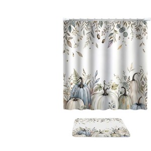 Rideau de Douche en Polyester Motif Citrouille et Fantôme d'Halloween, Rideau de Salle de Bain Imperméable, Anti-Moisissure, Séchage Rapide pour Douche Domestique OEM ODM - Product Image 6