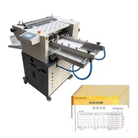 Machine automatique de pliage, rainurage et perforation de feuilles de papier, machine de perforation et de numérotation séquentielle pour reçus et factures