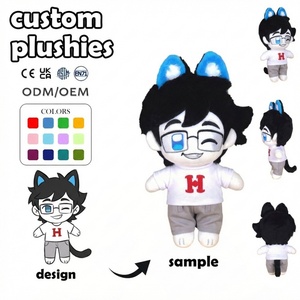 Fabricante de Peluches Personalizados, Gato de Peluche con Gafas, Personaje Personalizado, Minion, Peluches de Animales Personalizados - Product Image 1