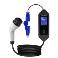Chargeur EV portable Type 2 avec prise brésilienne 10A/20A 3,5KW 16A Câble de 5 m pour la recharge des véhicules électriques