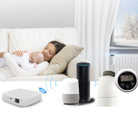 Termostato Inteligente Inalámbrico WiFi Zigbee 3.0, Programable Semanalmente, Control Termostático Automático, Múltiples TRV a través de Zigbee
