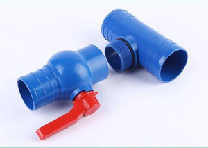 Vanne à boisseau sphérique en plastique à trois voies pour l'irrigation agricole et domestique, raccords de tuyauterie d'<span class=keywords><strong>arrosage</strong></span> goutte à goutte, <span class=keywords><strong>tuyau</strong></span> plat <span class=keywords><strong>50mm</strong></span> Chun - Product Image 6
