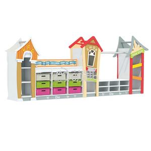 Armoire de <span class=keywords><strong>rangement</strong></span> Moetry pour enfants d'âge préscolaire avec plateaux fourre-tout organisateur de jouets en bois unité de <span class=keywords><strong>rangement</strong></span> - Product Image 1