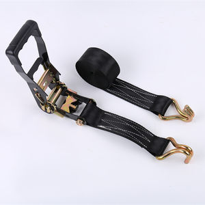 Kamyonlar için <span class=keywords><strong>2</strong></span> inç plastik saplı cırcır kravat-aşağı kolay taşıma yumuşak döngü kargo bağlama Polyester kayış kemer kanca ile - Product Image 1