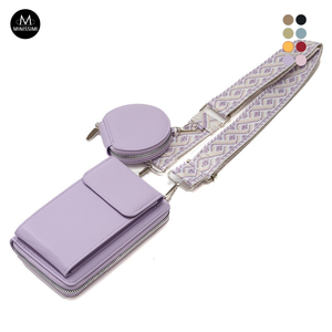 Ventas calientes Sac A Main Pu Leather Crossbody Bag Ladies 2 Pcs Bolsos Cartera de lujo para mujer - Product Image 4