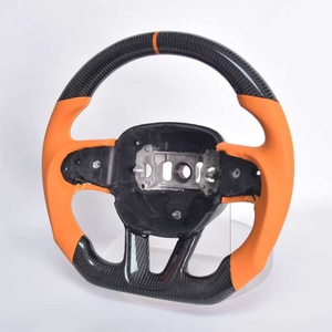 Volant sport en cuir et fibre de carbone personnalisé pour Dodge Charger <span class=keywords><strong>Challenger</strong></span> Hellcat SRT <span class=keywords><strong>RT</strong></span> Accessoires de voiture - Product Image 6