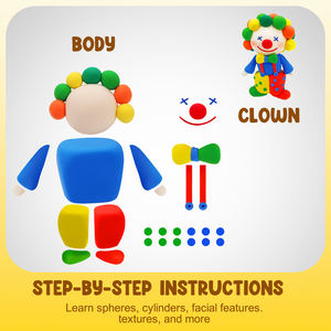 बच्चों के लिए जल्दी से शिपमेंट मॉडलिंग मिट्टी मजेदार सुपर लाइट मिट्टी - Product Image 2