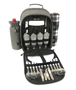 Bộ <span class=keywords><strong>4</strong></span> Ba Lô Làm Mát Dã Ngoại Cho <span class=keywords><strong>4</strong></span> Người Với Chăn Dã Ngoại Tháo Rời - Product Image 2