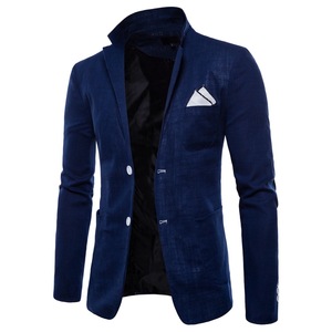 Liu Ming all'ingrosso 2024 nuovi prodotti uomo moda lino cotone Slim Fit giacca cappotto Blazer - Product Image 4