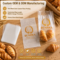 Bolsas de Embalaje Planas de Polietileno LDPE Transparente para Alimentos, Impresas Personalizadas, para Panadería y Almacenamiento de Alimentos