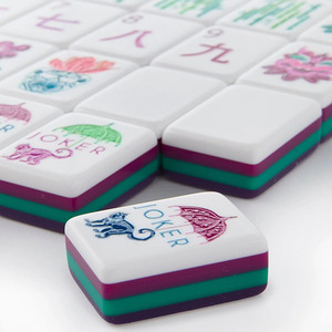 Colorful Custom Japanese Chinese American <b>Mahjong</b> Acrylic <b>Mahjong</b> Game for Party Entertainment - Product Image 2