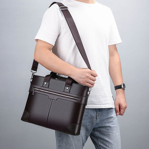 Fuliya - Maletín de Piel Sintética para Computadora Portátil, Personalizado, Elegante, Impermeable, Ligero, de Gran Capacidad, para Oficina y Negocios - Product Image 5