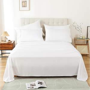 OEM vente en gros 100% <span class=keywords><strong>coton</strong></span> tissu personnalisé hôtel linge de lit blanc <span class=keywords><strong>taie</strong></span> d'oreiller en vrac ensemble de literie Queen Size - Product Image 3