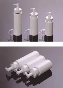 120ml 160ml 200ml PET cosmétiques spray/lotion pompe bouteille de pompe acrylique tête voyage bouteille blanche