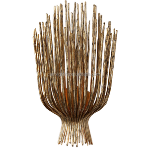 Lustre suspendu en fer doré de style américain, grand modèle, sculpté, pour salon, décoration, branche suspendue, grand luminaire suspendu à LED - Product Image 6