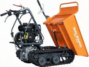 Mini-dumper chenillé antidérapant de 180 mm de large avec moteur et boîte de vitesses, benne de chargement robuste pour le transport sur <span class=keywords><strong>chantier</strong></span> - Product Image 4