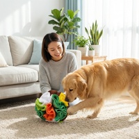 Balle à renifler pour chien en feutre, jouet interactif de puzzle pour dissimuler la nourriture, pour chiens de petite, moyenne et grande taille