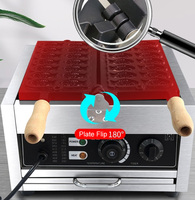 12 tranches gaz Taiyaki poisson en forme de gaufre gâteau Machine antiadhésive japonais crêpe Double casserole pain Dessert Maker Machine commerciale