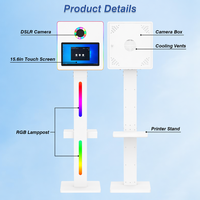 Cabina de Fotos DSLR Portátil al por Mayor, Cabina de Fotos Selfie de 15.6 Pulgadas para Bodas y Fiestas