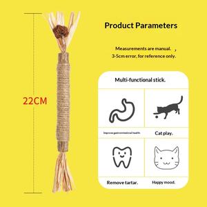 Explosions Classic Molar Catnip Ball Juguete para Gatos de Madera y Cuerda de Cáñamo para Limpieza Dental, Auto-Reparable y Resistente a Mordeduras para <span class=keywords><strong>Gatitos</strong></span>, Venta al por Mayor - Product Image 5