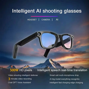 M01PRO Gafas inteligentes Cámara 8MP 4K WiFi Despertador de voz Reproducción de música Cámara AI Control de aplicación táctil a prueba de agua en tiempo real - Product Image 3