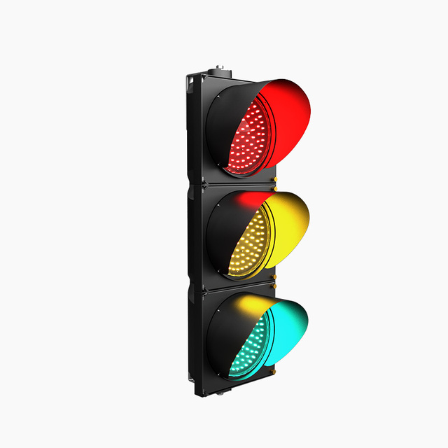Red Yellow Green LED Traffic Light signal for Road Cross