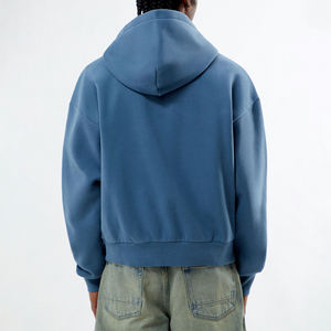 Sudadera con Capucha KingSen para Hombre, Diseño Personalizado, Estilo Hip Hop, con Parches Bordados, de Algodón Suave y Transpirable, Corte Holgado, con Cierre - Product Image 5