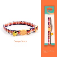 Collier pour chat en tissu tissé avec cloche, design original, confortable, anti-étranglement, avec décorations de sécurité